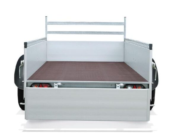 Plateaux roues extérieures ridelles alu REMORQUE TLAL1711-75, remorque Plateaux