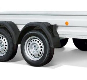 Plateaux roues extérieures ridelles alu REMORQUE TLAL2513-20, remorque Plateaux